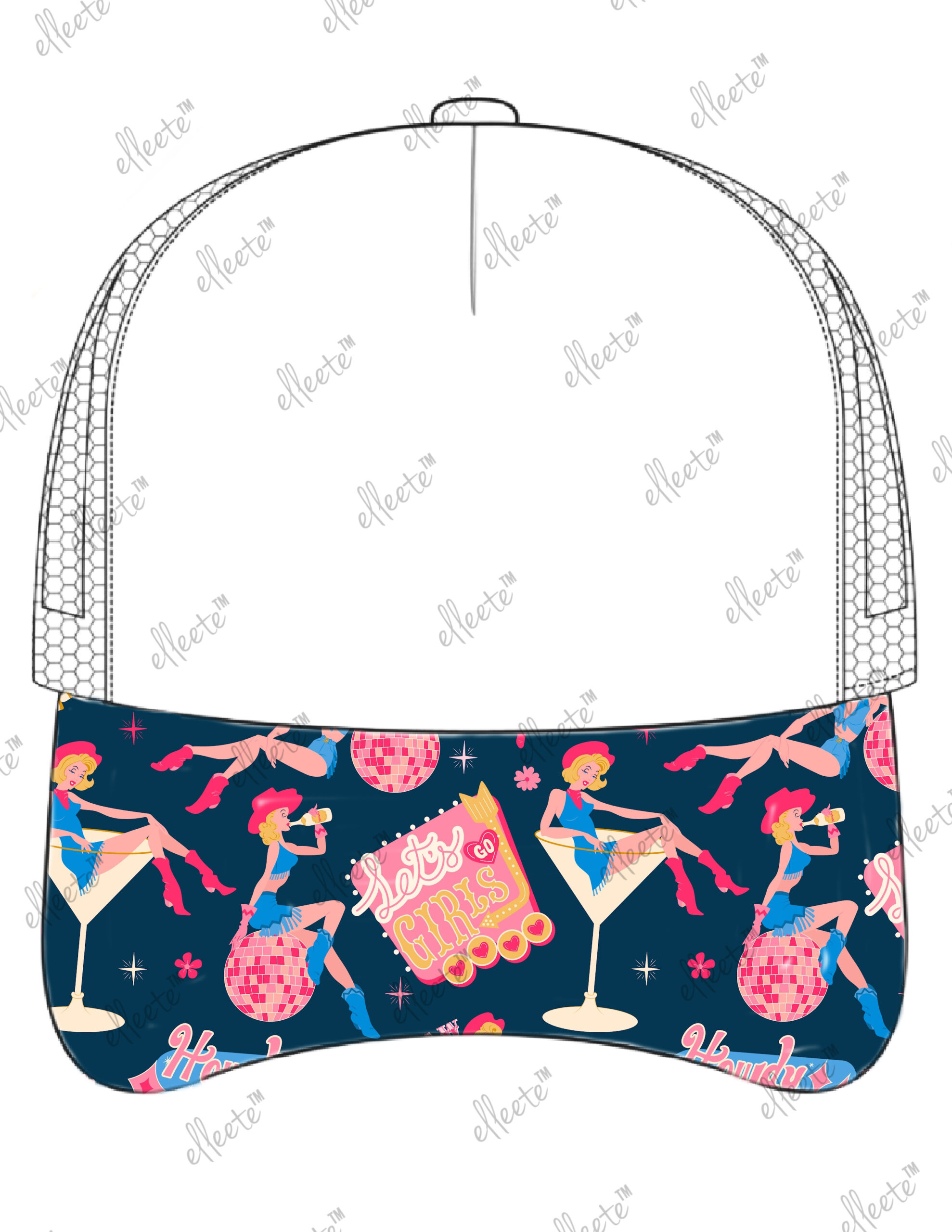 Stock Economy Elleete™️ Hats / 5 Panel Polyester Trucker Hat - Image 33