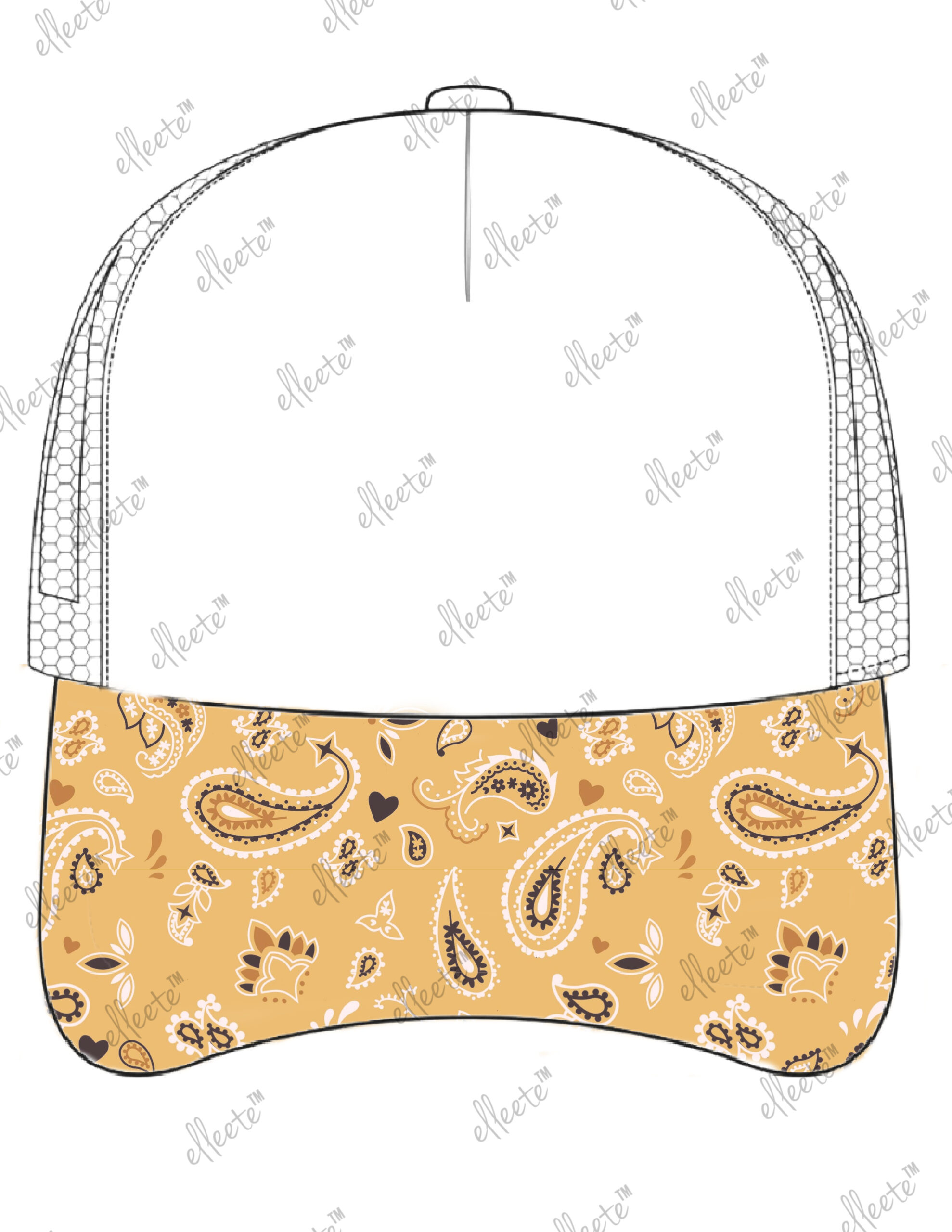 Stock Economy Elleete™️ Hats / 5 Panel Polyester Trucker Hat - Image 24