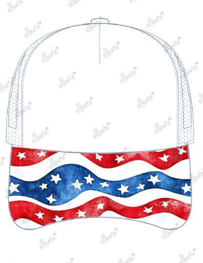 Stock Economy Elleete™️ Hats / 5 Panel Polyester Trucker Hat