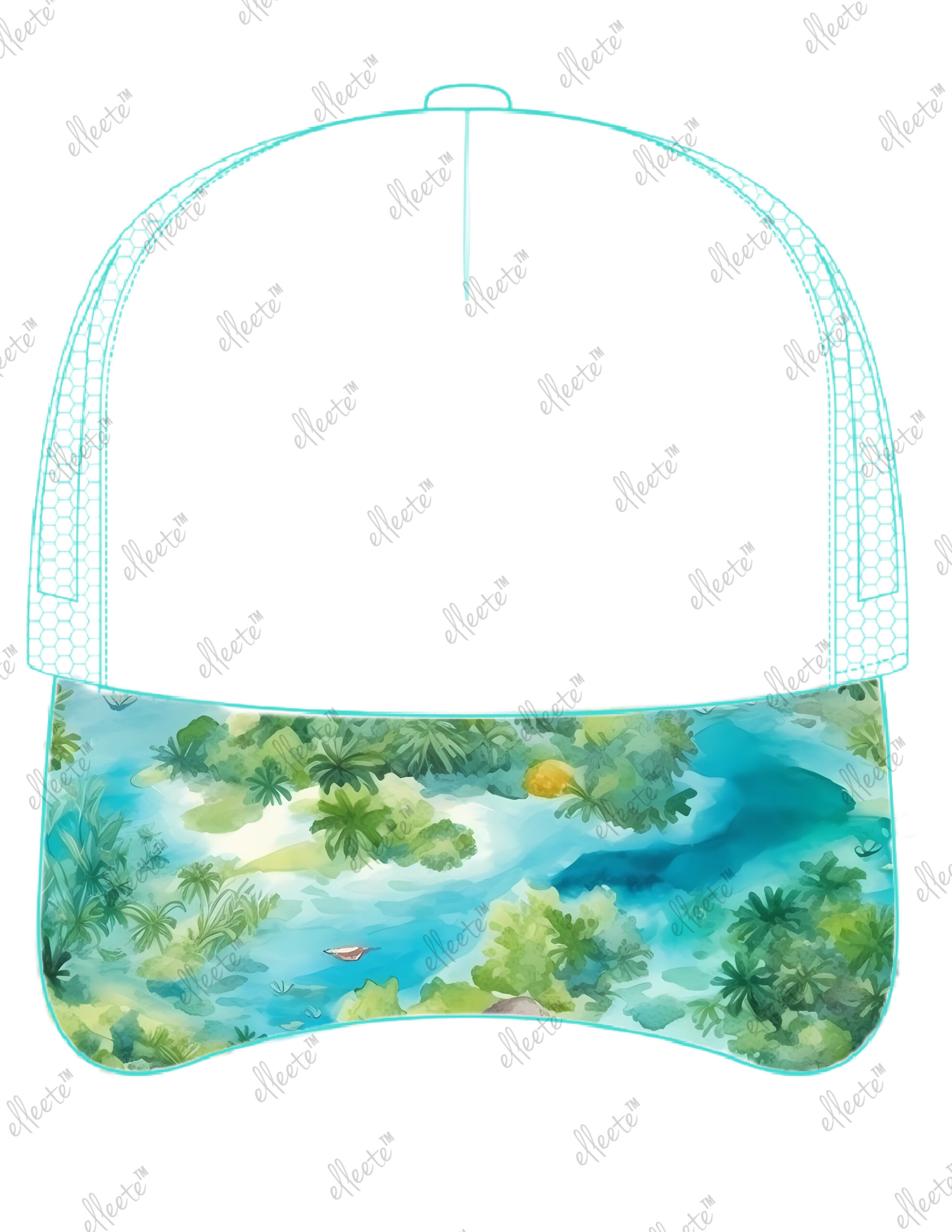 Stock Economy Elleete™️ Hats / 5 Panel Polyester Trucker Hat - Image 9