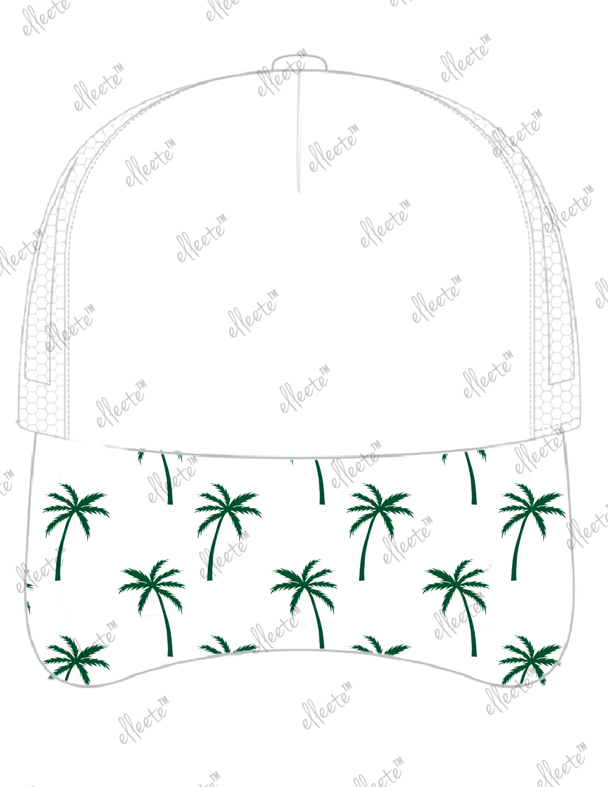 Stock Economy Elleete™️ Hats / 5 Panel Polyester Trucker Hat - Image 3