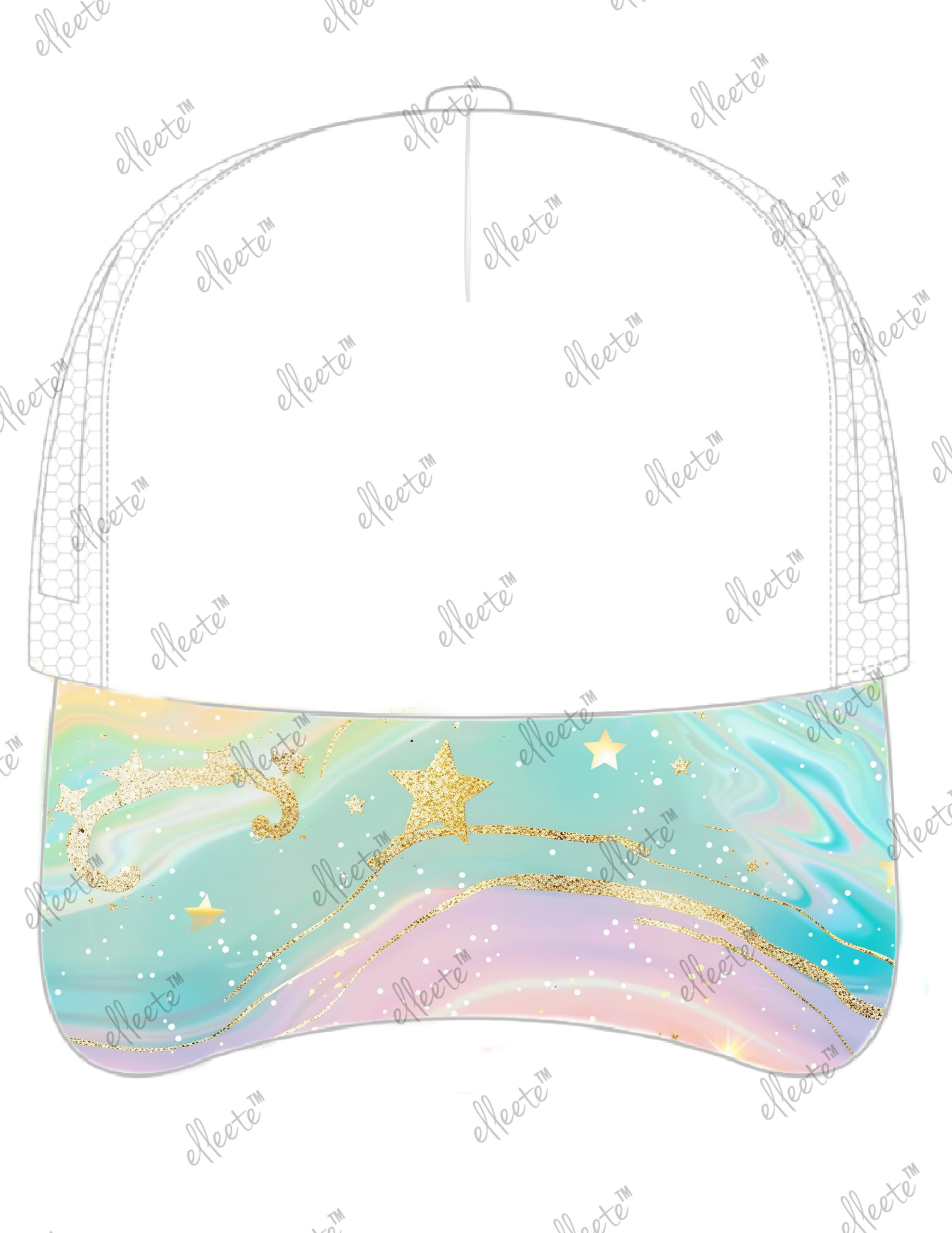 Stock Economy Elleete™️ Hats / 5 Panel Polyester Trucker Hat - Image 19