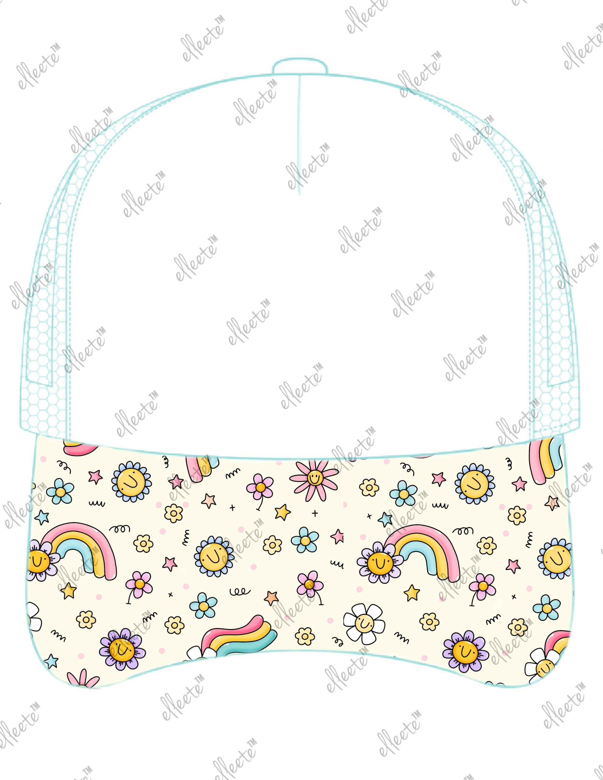 Stock Economy Elleete™️ Hats / 5 Panel Polyester Trucker Hat - Image 38